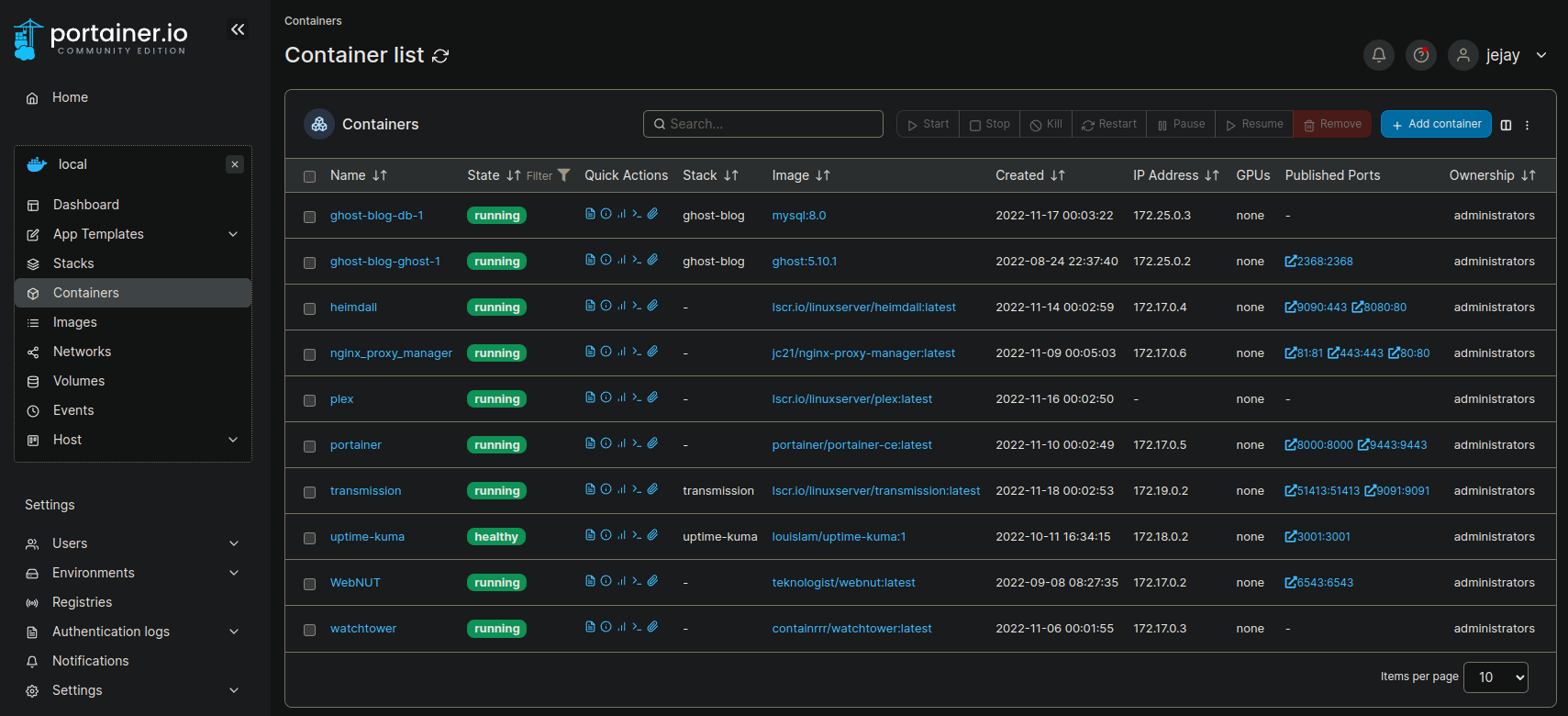 Adeus plugins do TrueNAS Core, olá Docker Containers