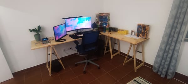 New homemade office desk